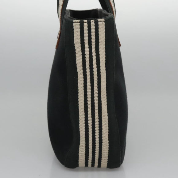 BURBERRY Tote Bag Canvas Black Auth ti2661