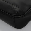 BURBERRY Clutch Bag Leather Black Auth ti2663-14