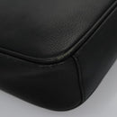 BURBERRY Clutch Bag Leather Black Auth ti2663-15