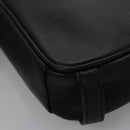 BURBERRY Clutch Bag Leather Black Auth ti2663-16