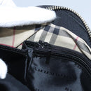 BURBERRY Clutch Bag Leather Black Auth ti2663-20