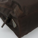 PRADA Hand Bag Nylon Brown Auth ti2669-14