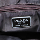 PRADA Hand Bag Nylon Brown Auth ti2669-18