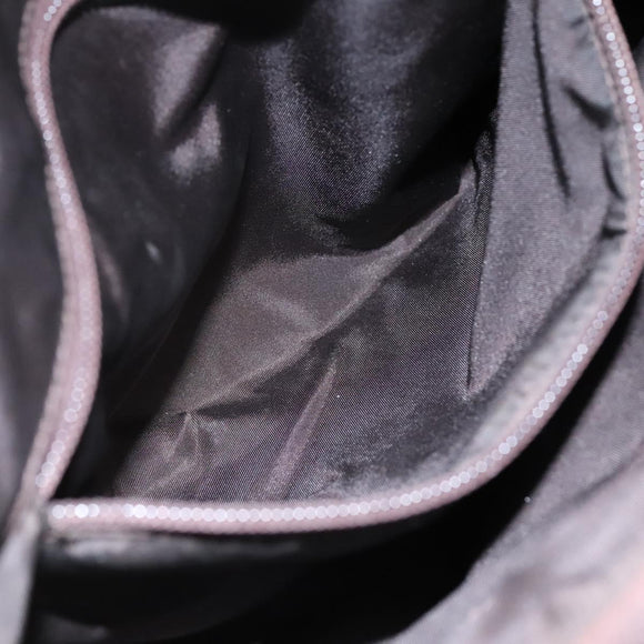 PRADA Hand Bag Nylon Brown Auth ti2669