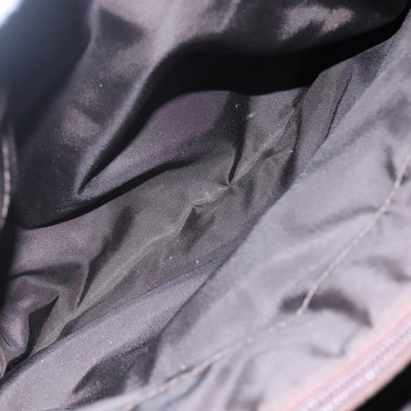 PRADA Hand Bag Nylon Brown Auth ti2669