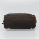 PRADA Hand Bag Nylon Brown Auth ti2669-5