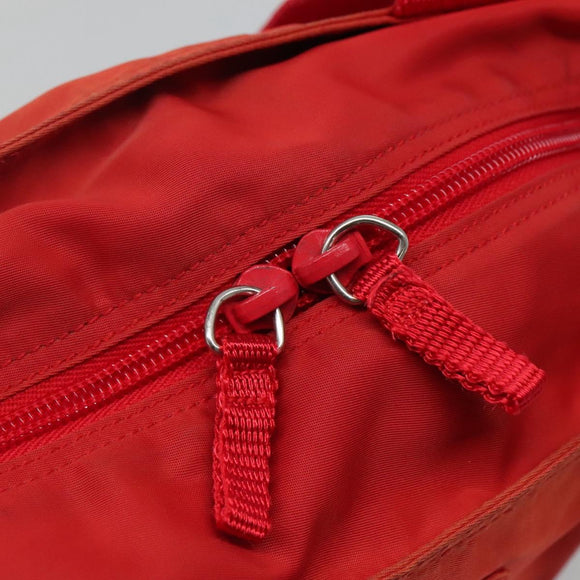 PRADA Tote Bag Nylon Red Auth ti2670