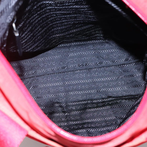 PRADA Tote Bag Nylon Red Auth ti2670