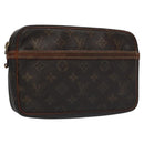 LOUIS VUITTON Monogram Compiegne 23 Clutch Bag M51847 LV Auth ti2689-1