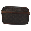 LOUIS VUITTON Monogram Compiegne 23 Clutch Bag M51847 LV Auth ti2689-2