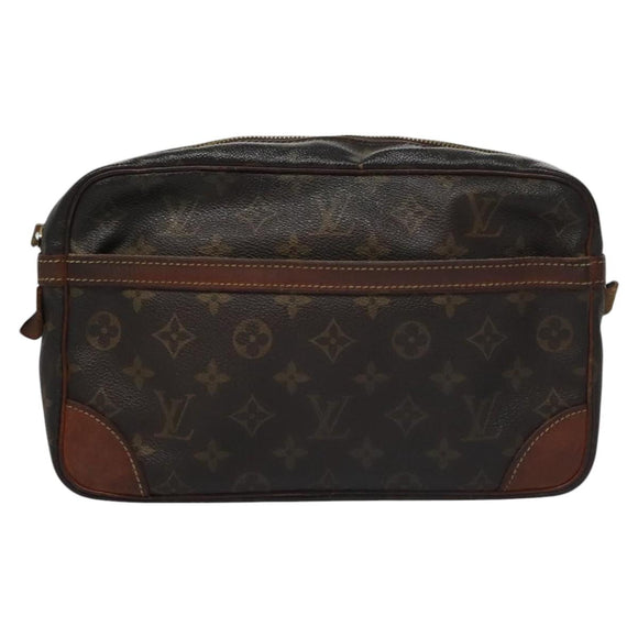 LOUIS VUITTON Monogram Compiegne 28 Clutch Bag M51845 LV Auth ti2690