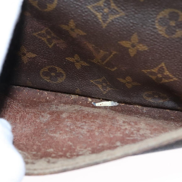 LOUIS VUITTON Monogram Compiegne 28 Clutch Bag M51845 LV Auth ti2690