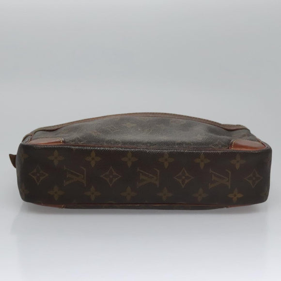 LOUIS VUITTON Monogram Compiegne 28 Clutch Bag M51845 LV Auth ti2690