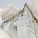 CHANEL New Travel line Hand Bag Nylon Beige CC Auth ti2693-21