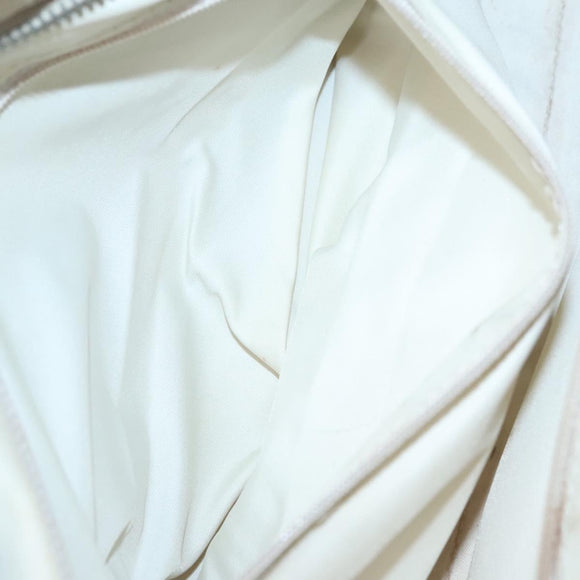 CHANEL New Travel line Hand Bag Nylon Beige CC Auth ti2693