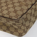 GUCCI GG Canvas Shoulder Bag Beige 122759 Auth ti2694-11