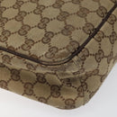 GUCCI GG Canvas Shoulder Bag Beige 122759 Auth ti2694-13