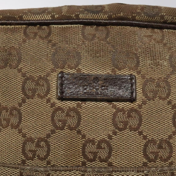 GUCCI GG Canvas Shoulder Bag Beige 122759 Auth ti2694