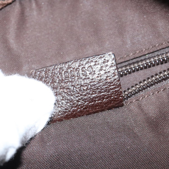 GUCCI GG Canvas Shoulder Bag Beige 122759 Auth ti2694