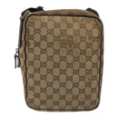 GUCCI GG Canvas Shoulder Bag Beige 122759 Auth ti2694-2