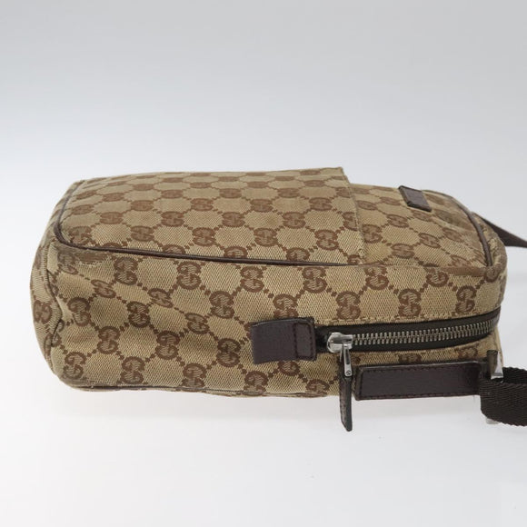 GUCCI GG Canvas Shoulder Bag Beige 122759 Auth ti2694