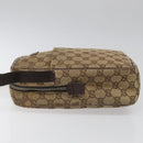 GUCCI GG Canvas Shoulder Bag Beige 122759 Auth ti2694-4
