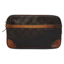 LOUIS VUITTON Monogram Compiegne 28 Clutch Bag M51845 LV Auth ti2707-13