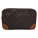 LOUIS VUITTON Monogram Compiegne 28 Clutch Bag M51845 LV Auth ti2707-2