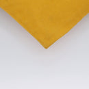 HERMES Clutch Bag Canvas Yellow Auth ti2709-15