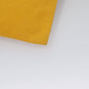 HERMES Clutch Bag Canvas Yellow Auth ti2709-16