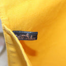 HERMES Clutch Bag Canvas Yellow Auth ti2709-10