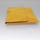 HERMES Clutch Bag Canvas Yellow Auth ti2709-4