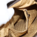 GUCCI Bamboo Body Bag Nylon Leather Brown Auth ti2718-21