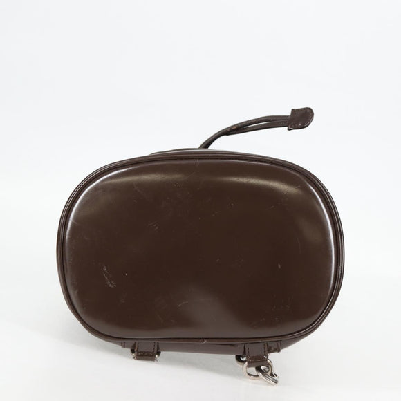 GUCCI Bamboo Body Bag Nylon Leather Brown Auth ti2718