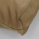 PRADA Tote Bag Nylon Beige Auth ti2720-16