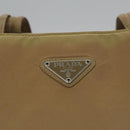 PRADA Tote Bag Nylon Beige Auth ti2720-17