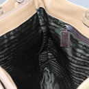 PRADA Tote Bag Nylon Beige Auth ti2720-20