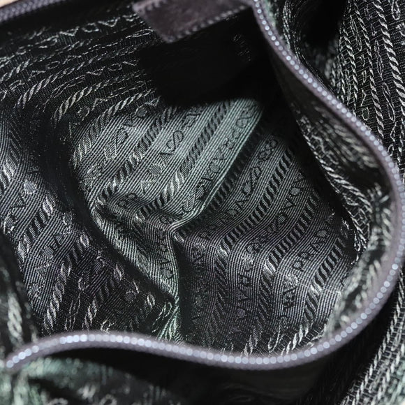 PRADA Tote Bag Nylon Beige Auth ti2720