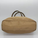 PRADA Tote Bag Nylon Beige Auth ti2720-5
