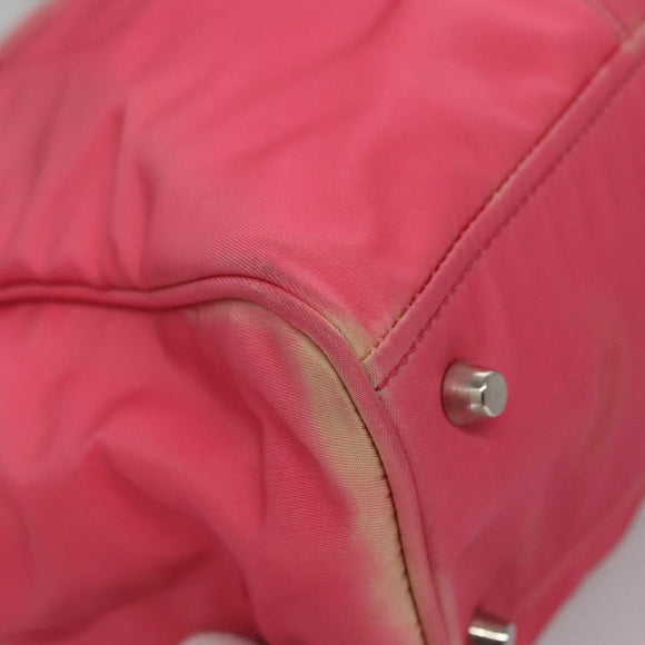 PRADA Tote Bag Nylon Pink Auth ti2721