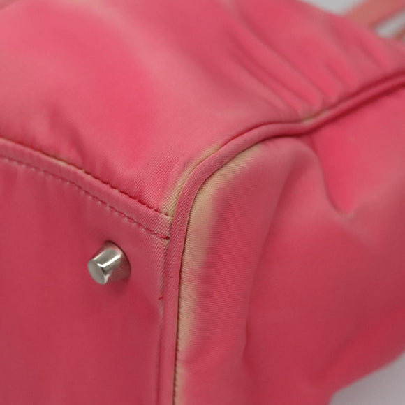 PRADA Tote Bag Nylon Pink Auth ti2721