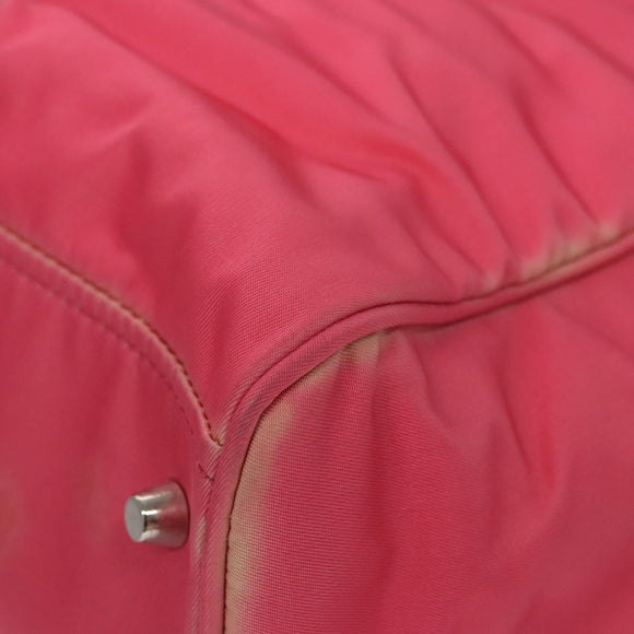 PRADA Tote Bag Nylon Pink Auth ti2721