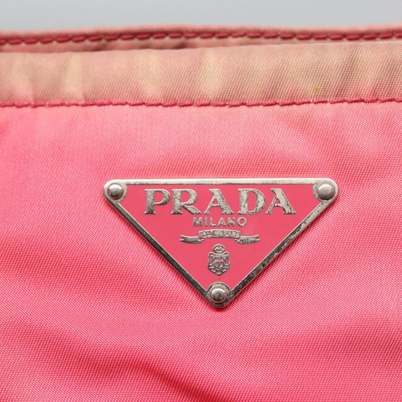 PRADA Tote Bag Nylon Pink Auth ti2721