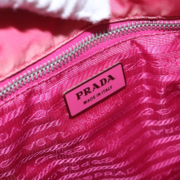 PRADA Tote Bag Nylon Pink Auth ti2721