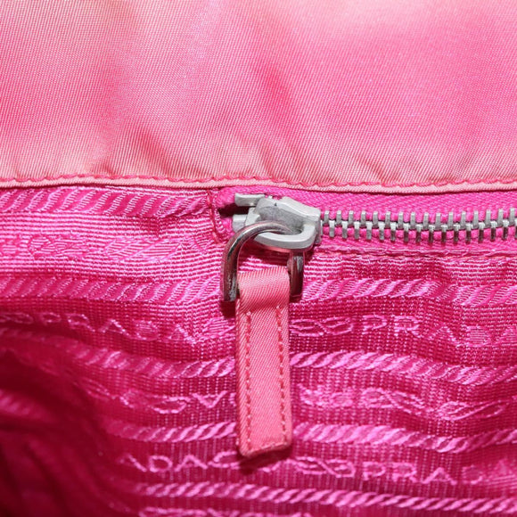 PRADA Tote Bag Nylon Pink Auth ti2721
