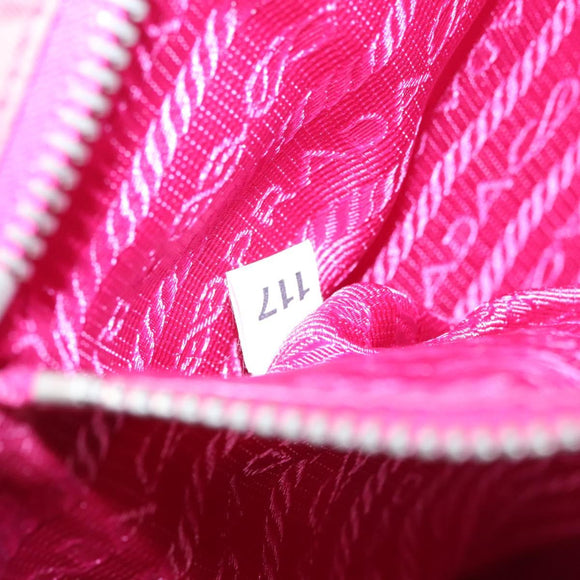 PRADA Tote Bag Nylon Pink Auth ti2721