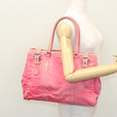 PRADA Tote Bag Nylon Pink Auth ti2721-22