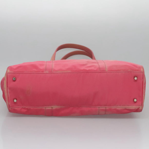 PRADA Tote Bag Nylon Pink Auth ti2721