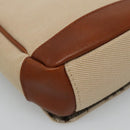 BURBERRY Nova Check Blue Label Shoulder Bag Canvas Beige Brown Auth ti2723-11