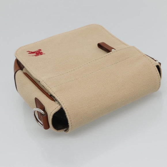 BURBERRY Nova Check Blue Label Shoulder Bag Canvas Beige Brown Auth ti2723